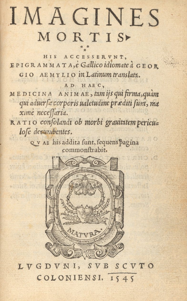 Imagines Mortis (Dödsdansen) av Hans Lützelburger after Hans Holbein the Younger