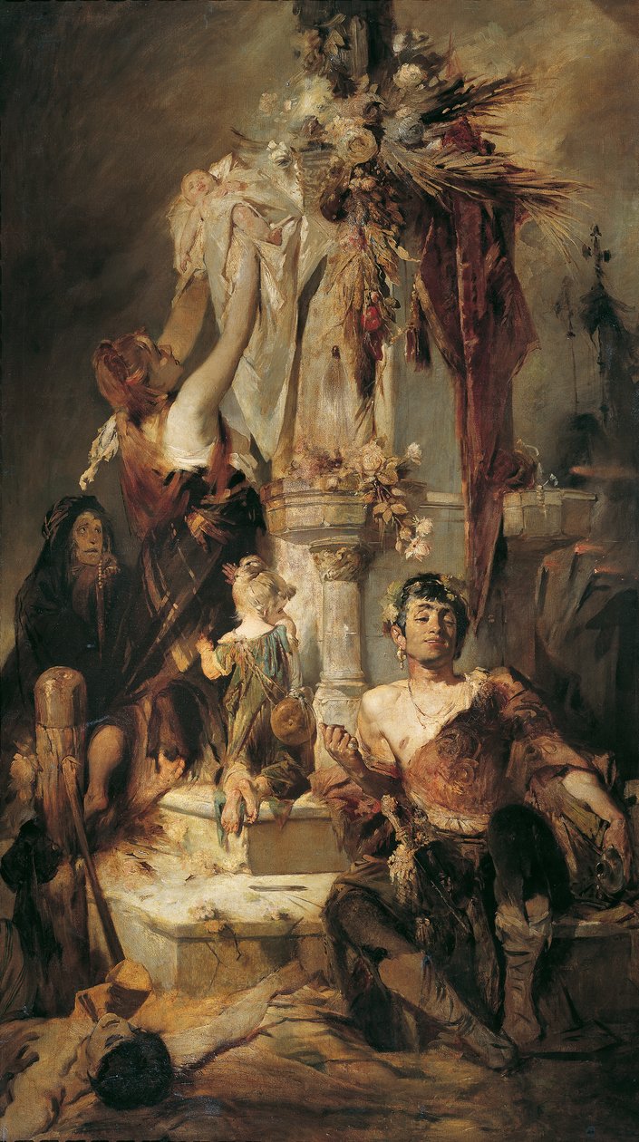 Forntida offerscen av Hans Makart