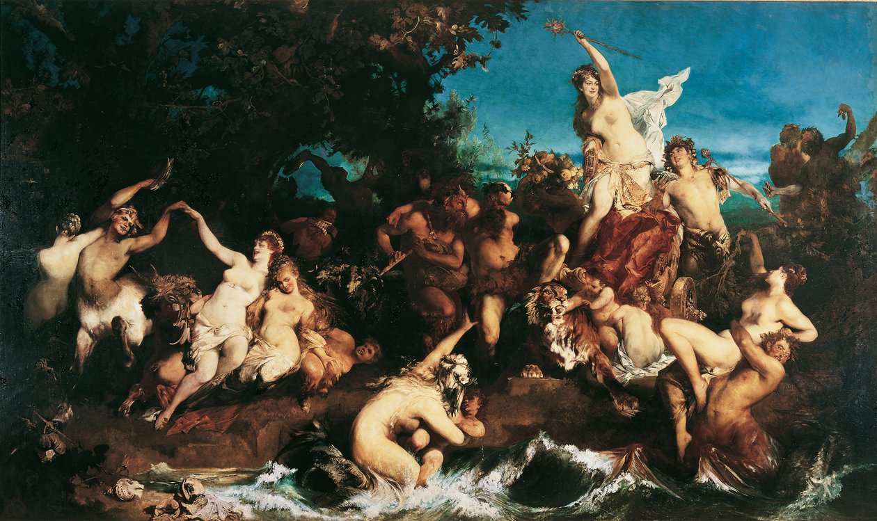 Bacchus och Ariadne av Hans Makart