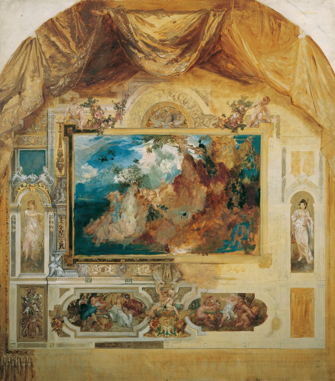 Bacchus-festivalen av Hans Makart