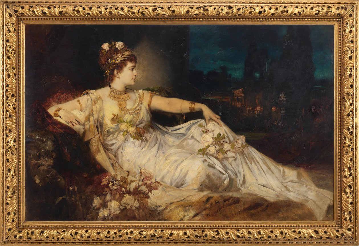 Charlotte Wolter (1834-1897) som "Messalina" i "Arria och Messalina" av Adolf von Wilbrandt av Hans Makart