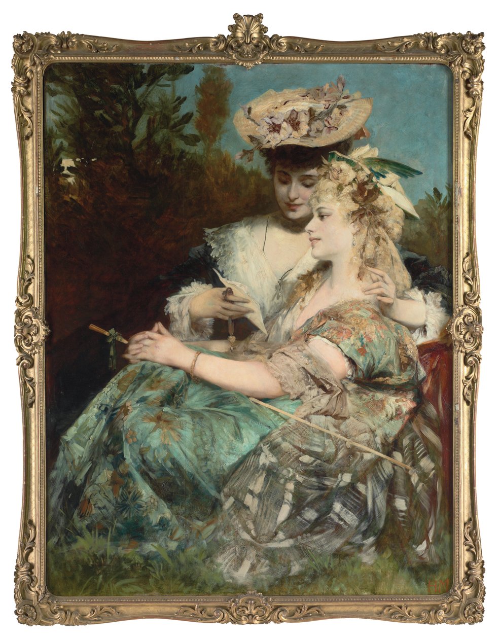 Kärleksbrevet, 1875 av Hans Makart