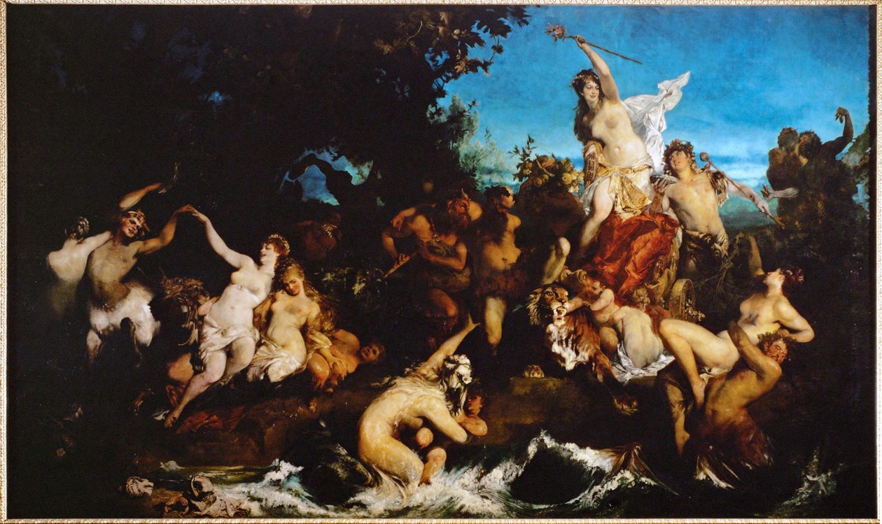 Der Triumph der Ariadne (olja på duk) av Hans Makart