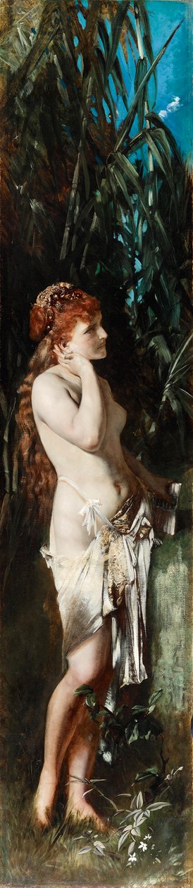 De fem sinnena: hörseln av Hans Makart