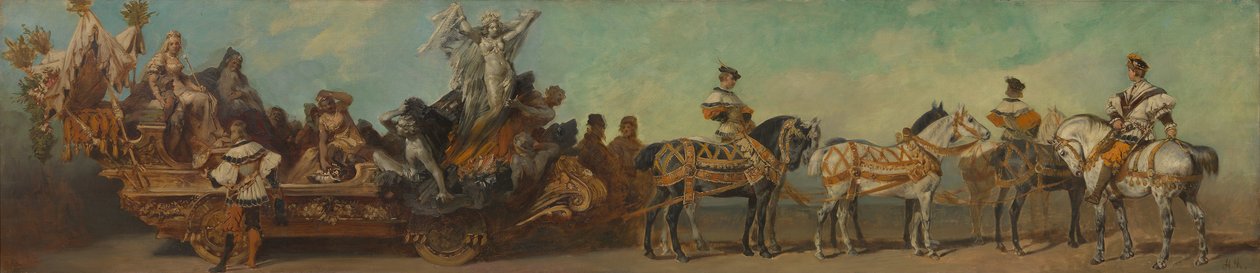 Skiss till paraden 1879 – Gruvdriften av Hans Makart
