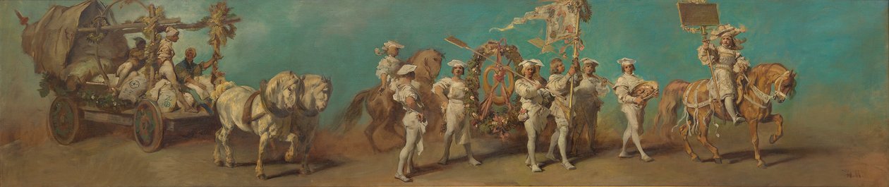 Utkast till festtåget 1879 - Mjölnarna och bagarna av Hans Makart