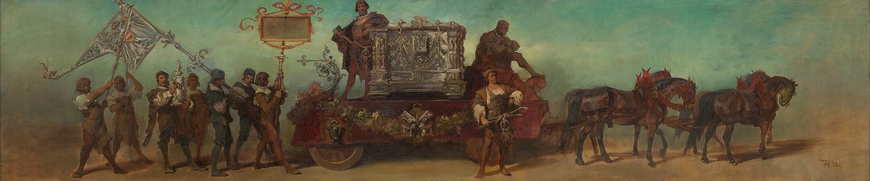 Skiss till paraden 1879 – Låssmederna av Hans Makart