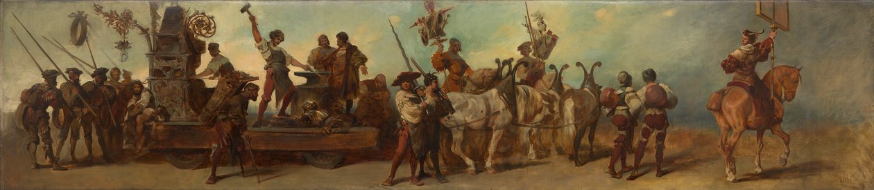 Förslag till festtåget 1879 - Smedjan av Hans Makart