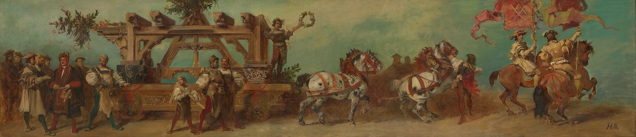 Förslag till festtåget 1879 - Snickarna av Hans Makart