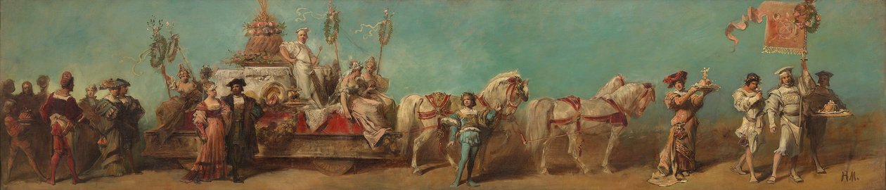 Förslag till festtåget 1879 - Konditorerna av Hans Makart