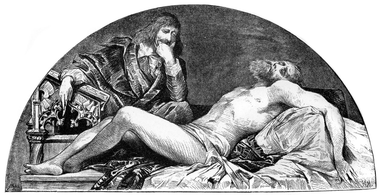 Joseph Ribera, spansk konstnär verksam i Italien, c1880-1882. av Hans Makart