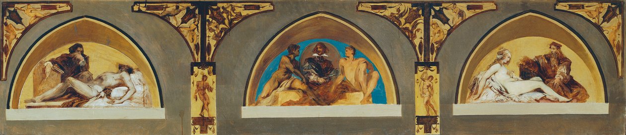 Murillo, Velazquez, Leonardo da Vinci av Hans Makart