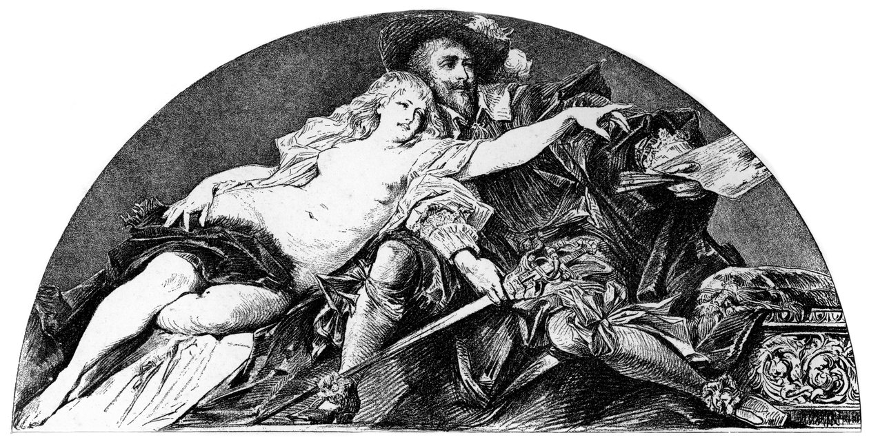 Peter Paul Rubens, flamländsk barockkonstnär, c1880-1882 av Hans Makart