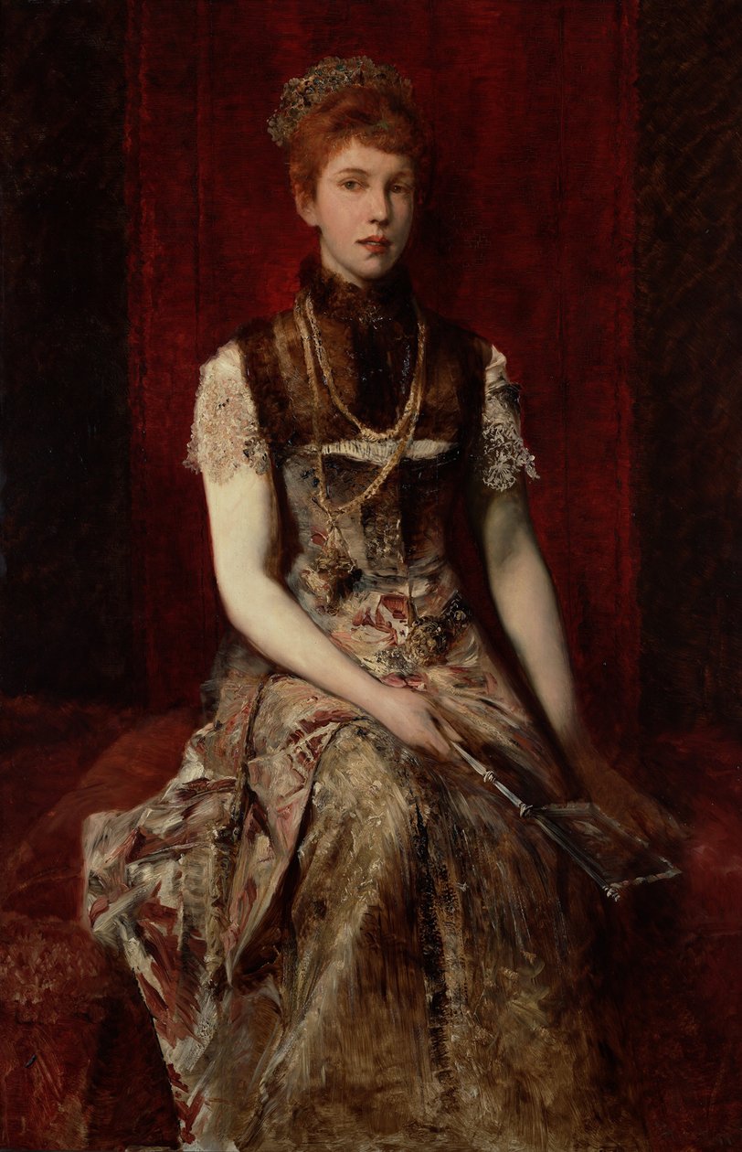 Porträtt av Dora Fournier-Gabillon, ca 1879 av Hans Makart