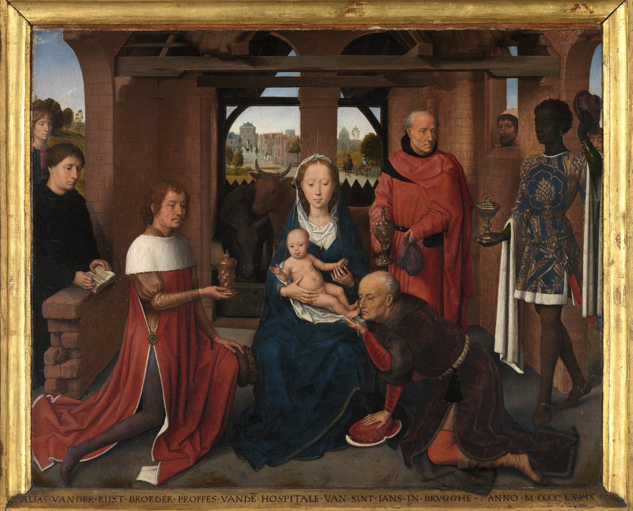Centralpanel av Jan Floreins triptyk av Hans Memling