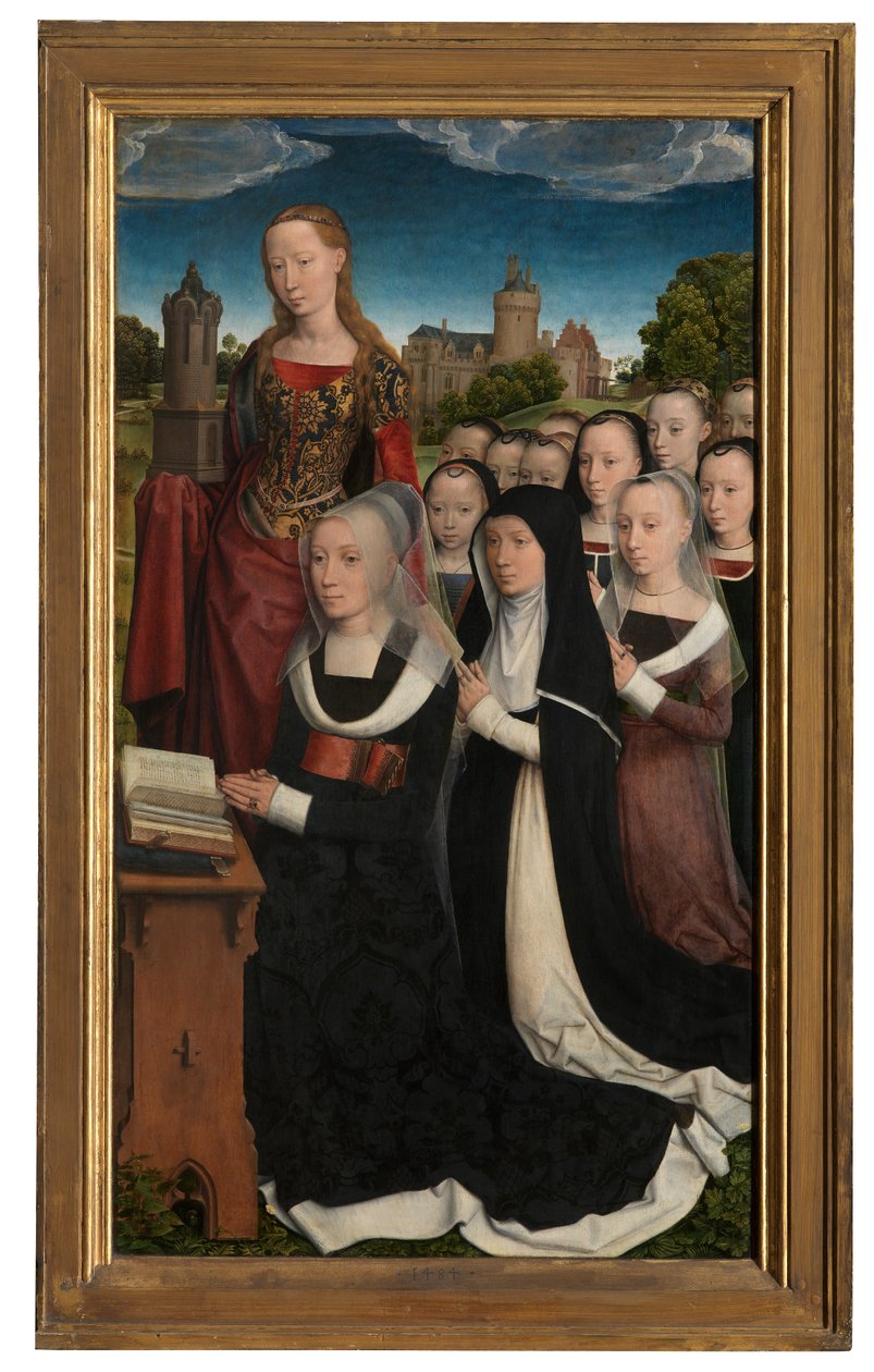 Detalj av Triptyken av Willem Moreel av Hans Memling