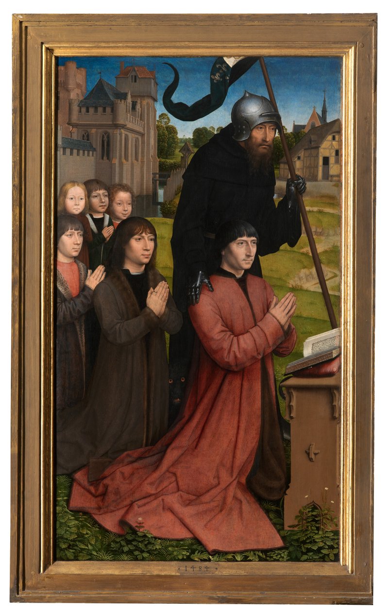 Detalj av Triptyken av Willem Moreel av Hans Memling