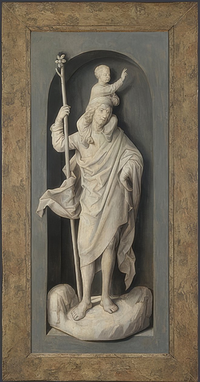 Sankt Christopher. Omkring 1478 av Hans Memling