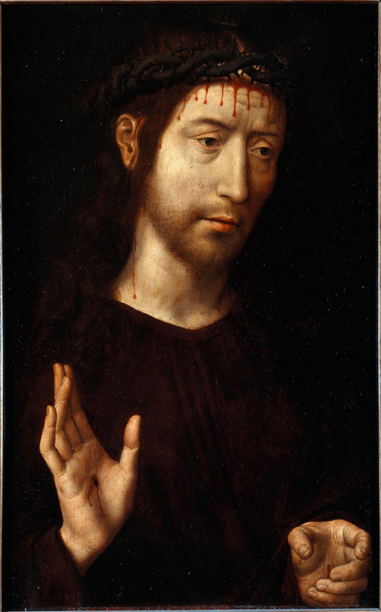 Jesus Kristus törnekrona Målning av Hans Memling (1435/40-1494) av Hans Memling