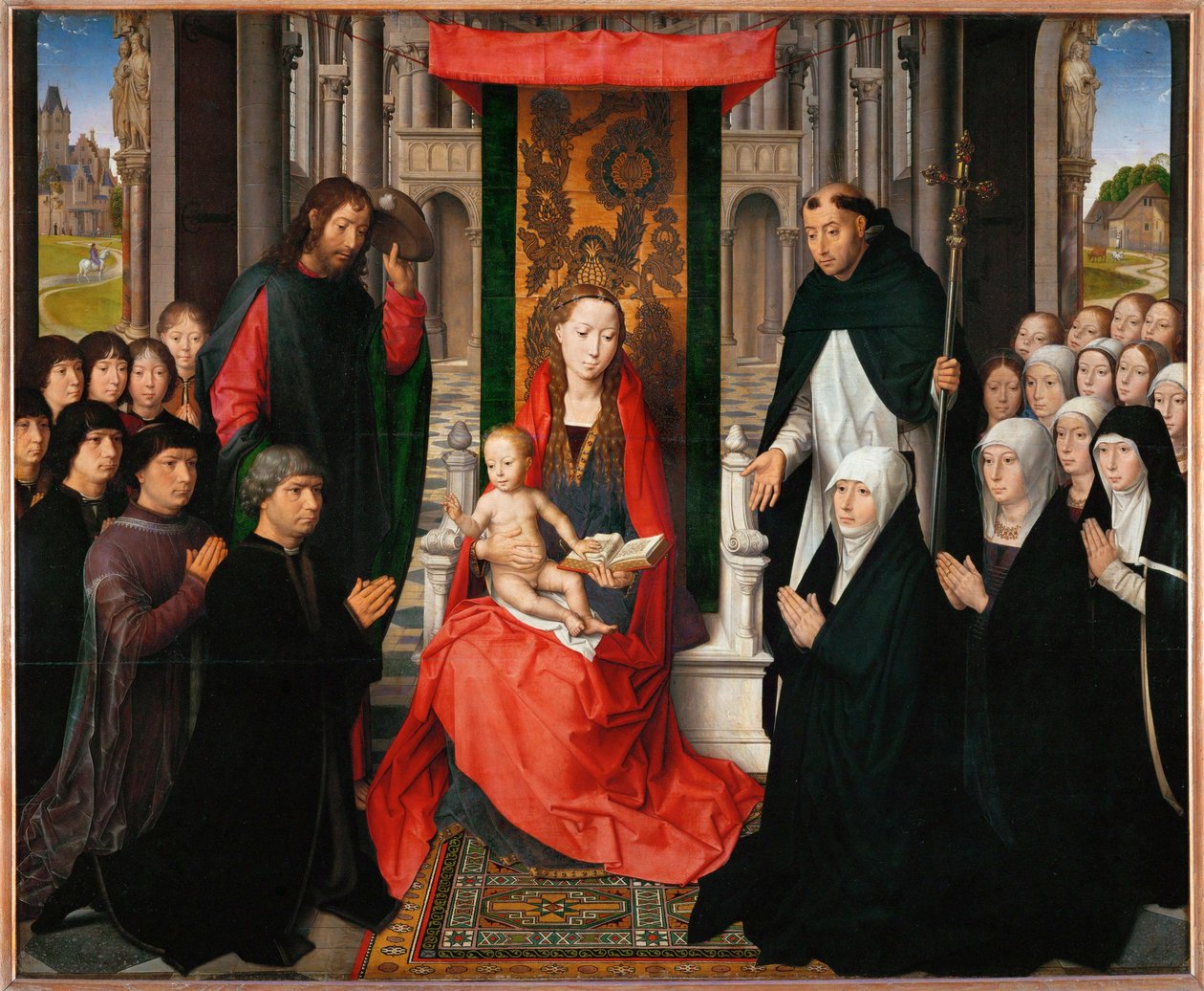 Jungfrun av Jacques Floreins - Madonna med barn ... av Hans Memling