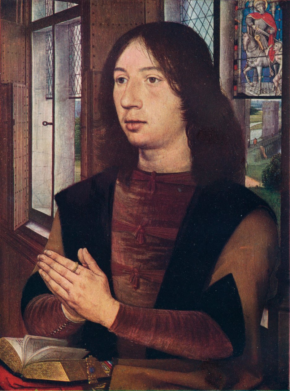 Maarten van Nieuwenhove, från Maerten van Nieuwenhoves diptyk, 1487 av Hans Memling