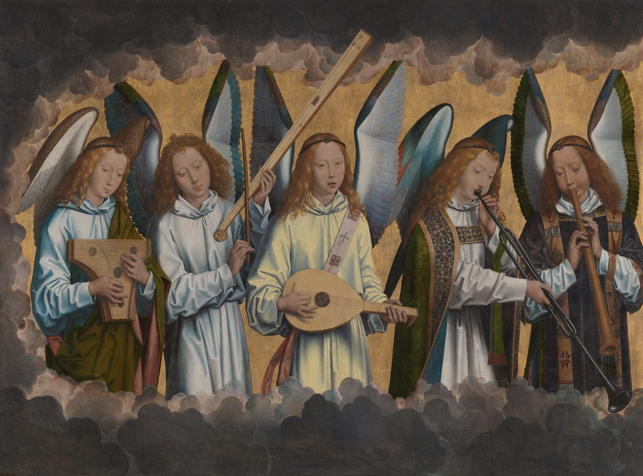 Musikskapande Änglar av Hans Memling