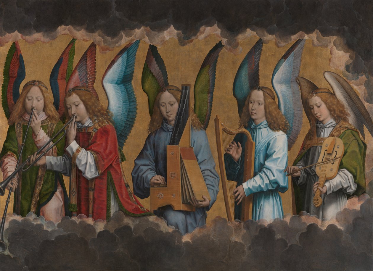 Musikskapande Änglar av Hans Memling