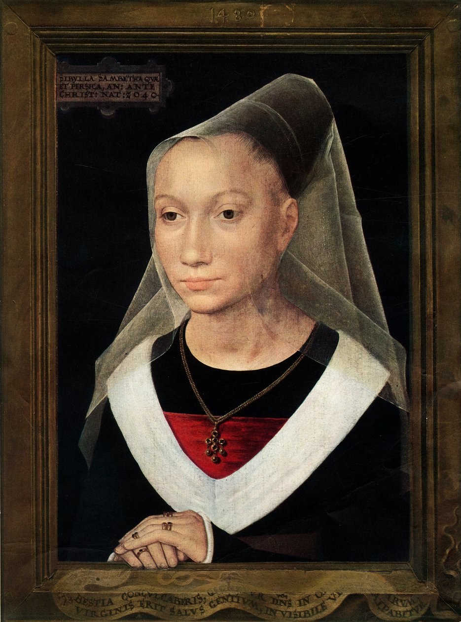 Porträtt av Marie, dotter till Willem Moreel, 1480. av Hans Memling