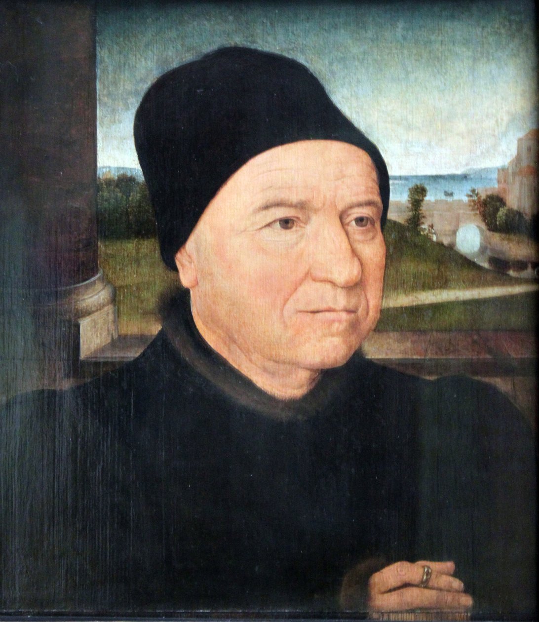Porträtt av en gammal man av Hans Memling