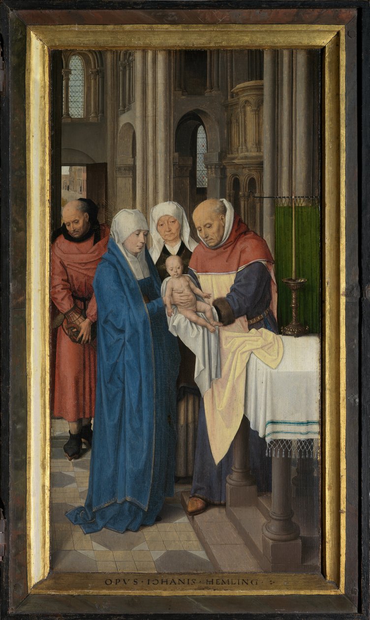 Höger panel av Jan Floreins triptyk av Hans Memling
