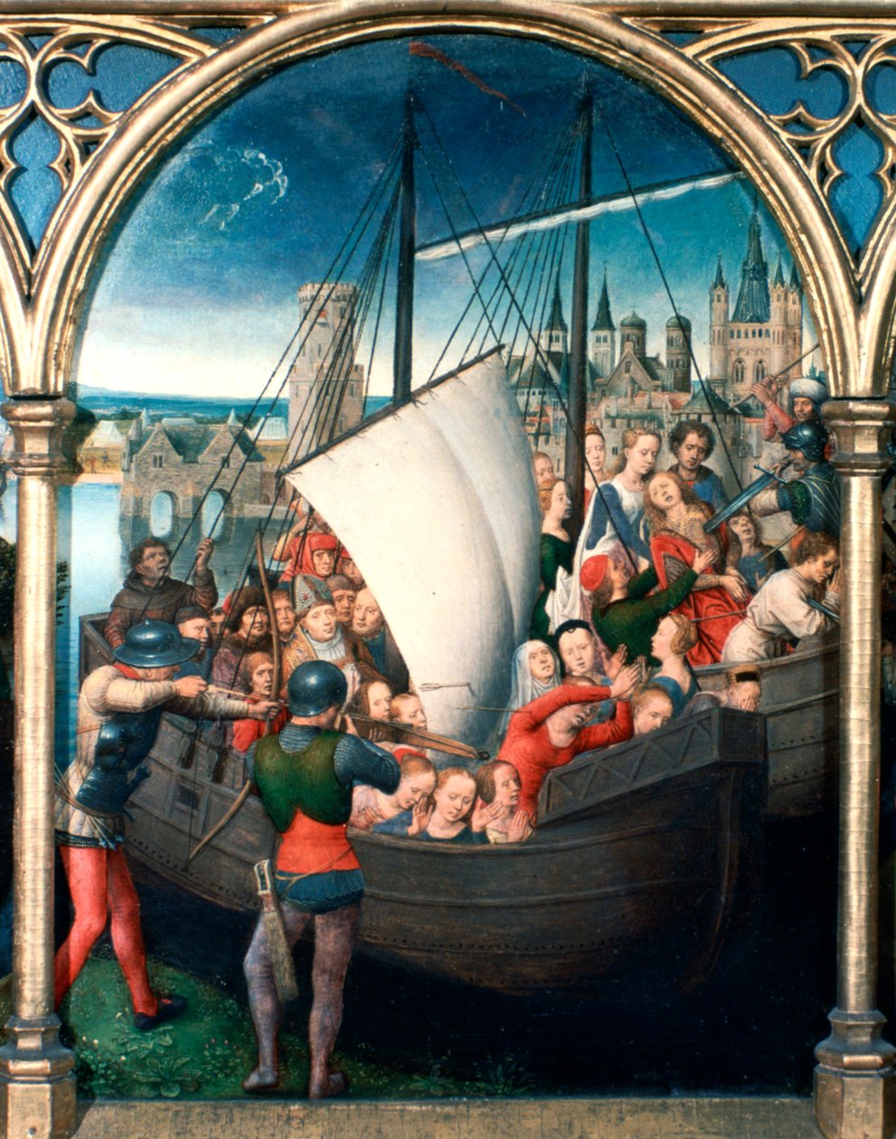 St Ursula Shrine, Martyrium, 1489 av Hans Memling