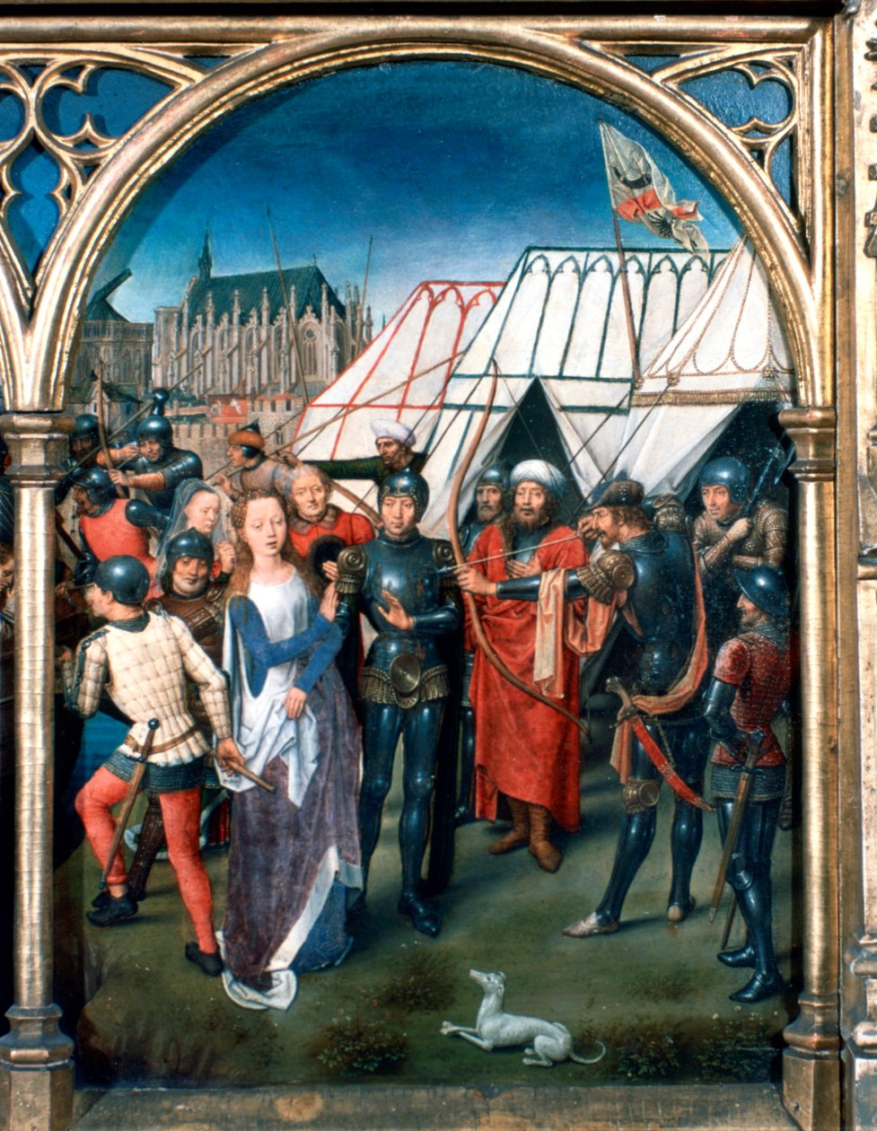 St Ursula Shrine, Martyrium i Köln, 1489 av Hans Memling