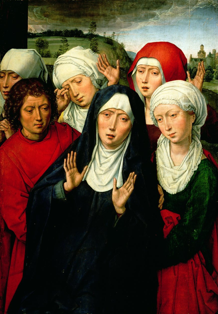 De heliga kvinnorna, högra panelen av Depositionsdiptyken, c.1492-94 av Hans Memling