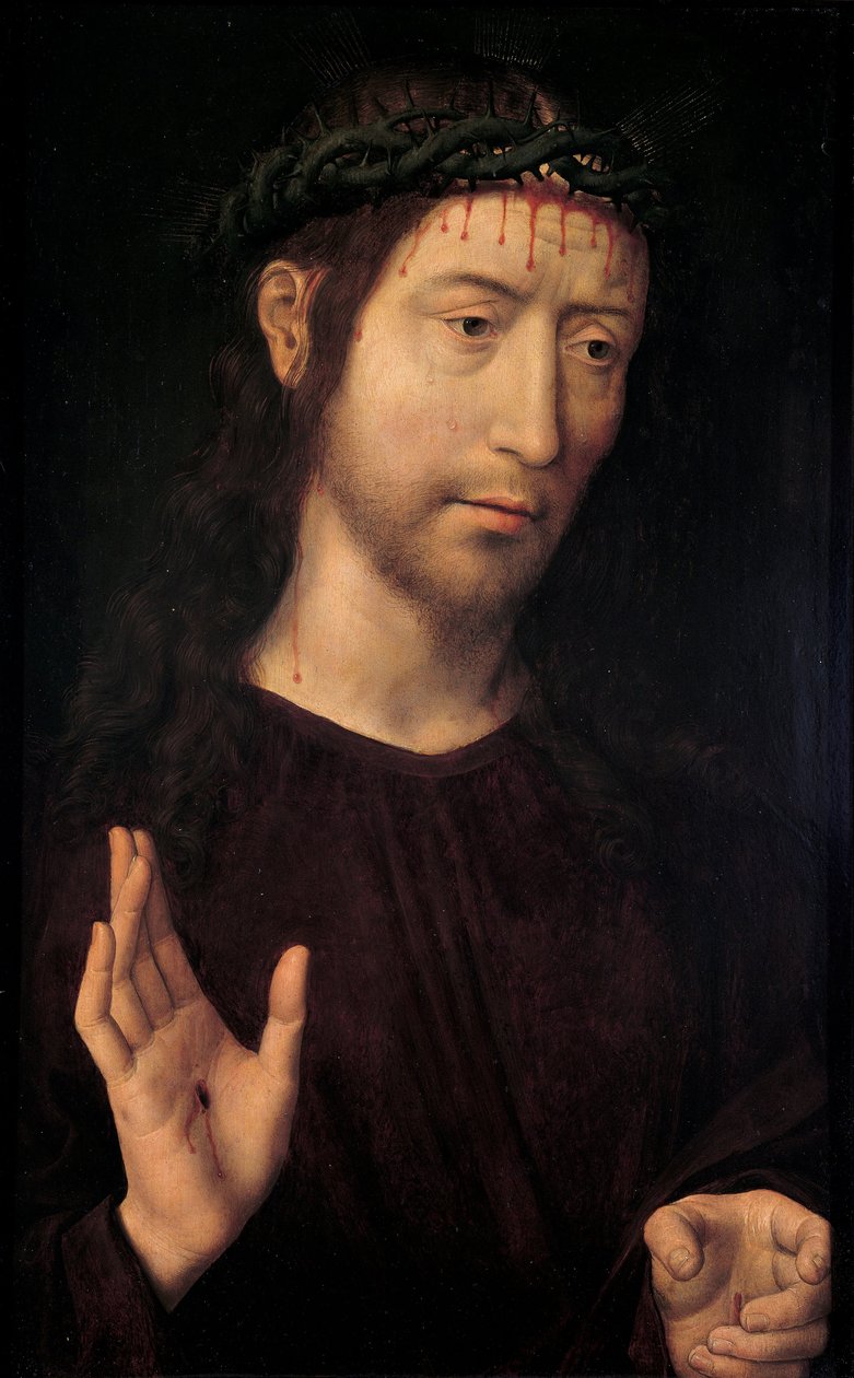 Välsignelsen av Smärtornas man av Hans Memling