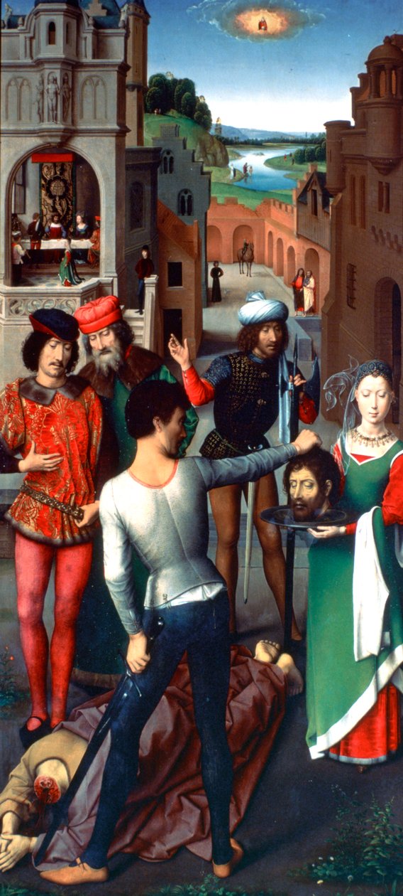 Triptyk av Johannes Döparen och Johannes evangelisten, 1479 av Hans Memling