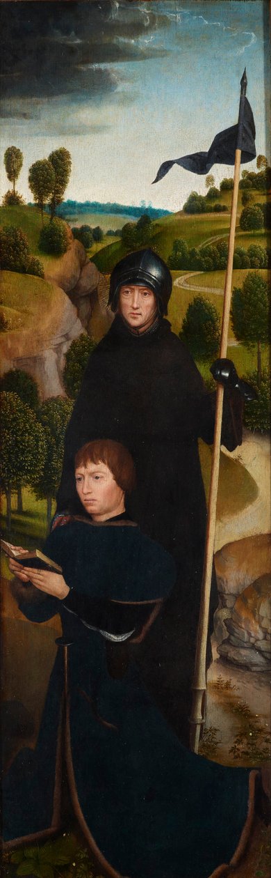 Ung man i bön med S:t William av Maleval av Hans Memling