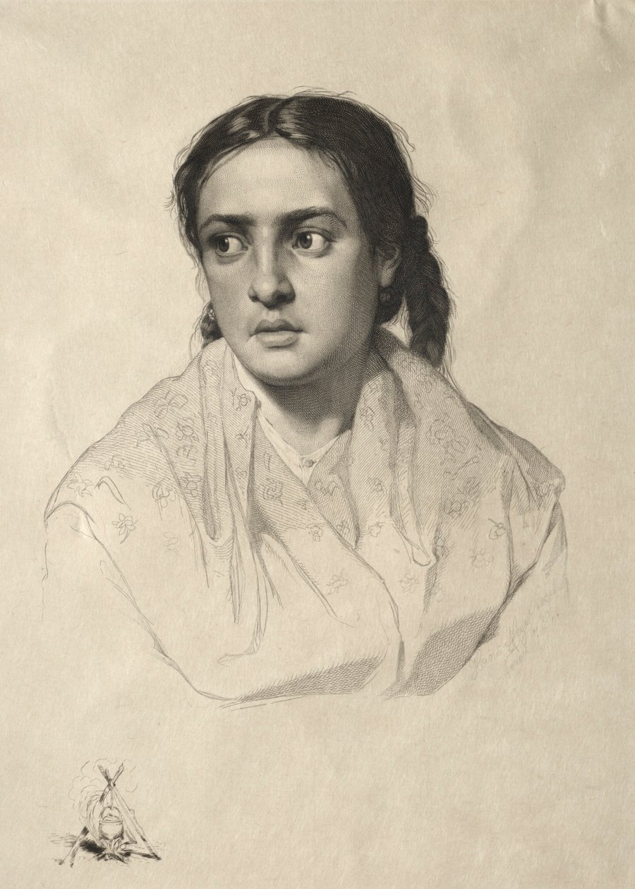 Chef för en flicka, 1870. av Hans Meyer