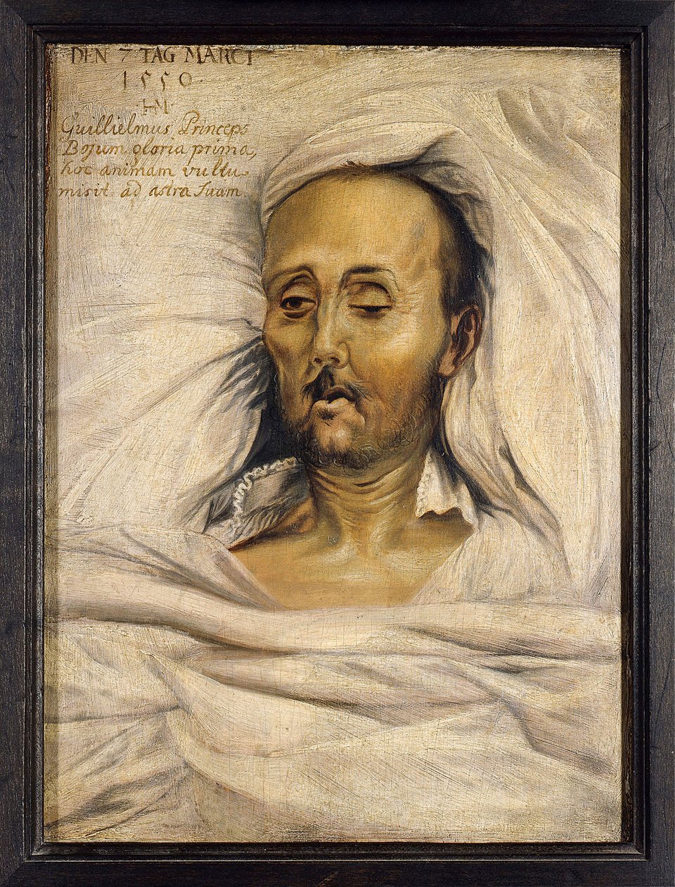 Guillaume IV de Baviere dit le Constant (1493-1550), sur son lit de mort - hertig Vilhelm IV av Bayern på sin dödsbädd av Mielich (Muelich), Hans (1516-1573) av Hans Mielich or Muelich