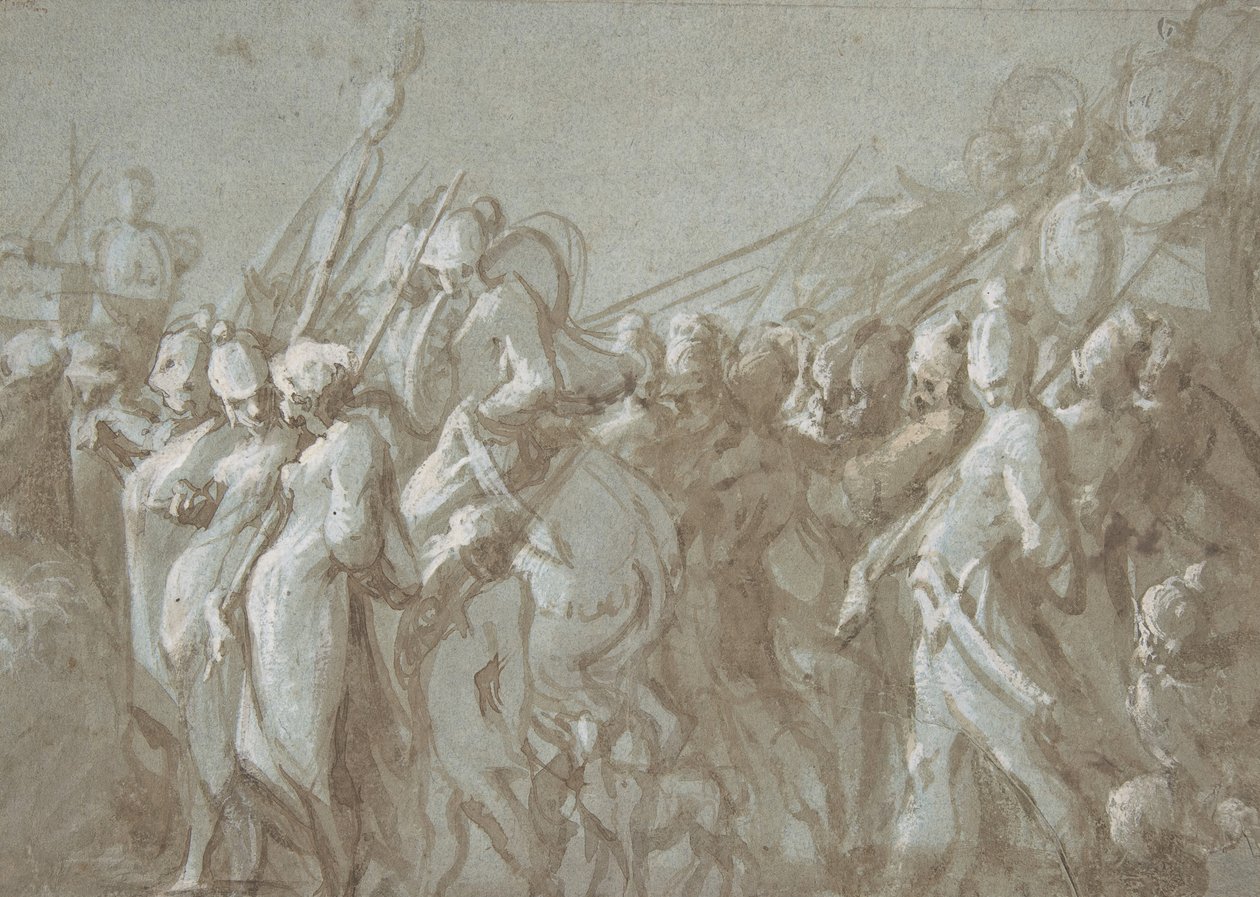 Militär procession, 1500-talet. av Hans Mont