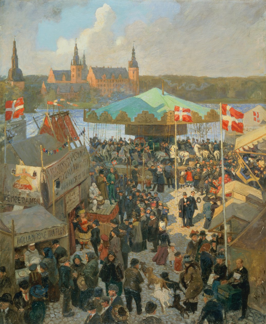 Novembermarknad på Hilleröd av Hans Nikolaj Hansen
