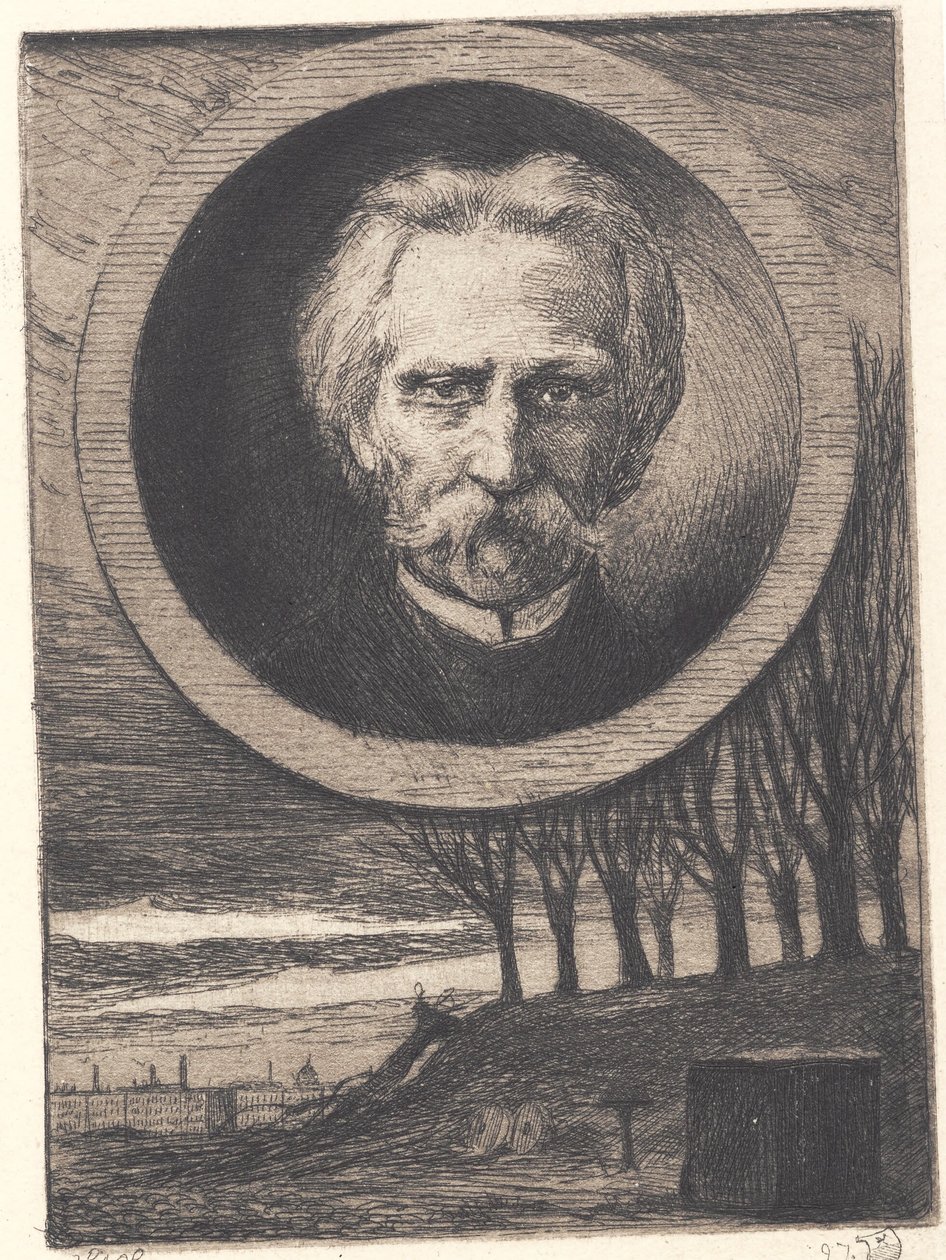 "Porträtt av poeten Kaalund" av Hans Nikolaj Hansen