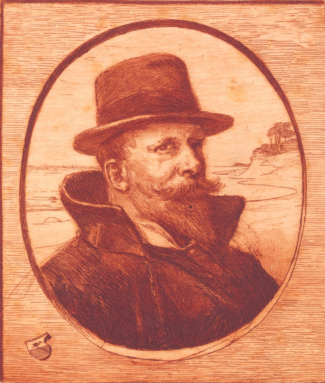 "Självporträtt" av Hans Nikolaj Hansen
