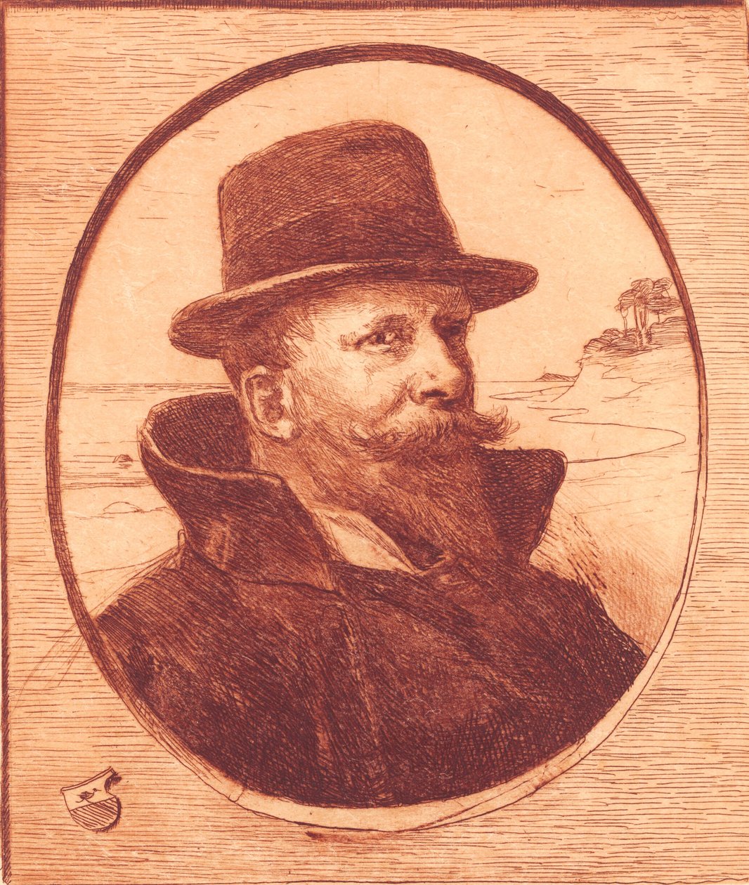 Självporträtt av Hans Nikolaj Hansen