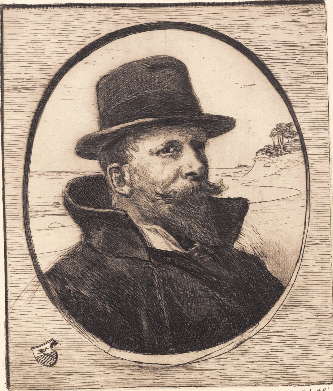 "Självporträtt" av Hans Nikolaj Hansen