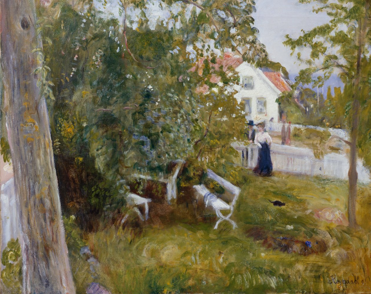 Sommarlandskap av Hans Olaf Heyerdahl