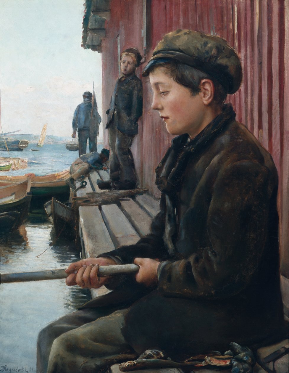 Den fiskande pojken av Hans Olaf Heyerdahl