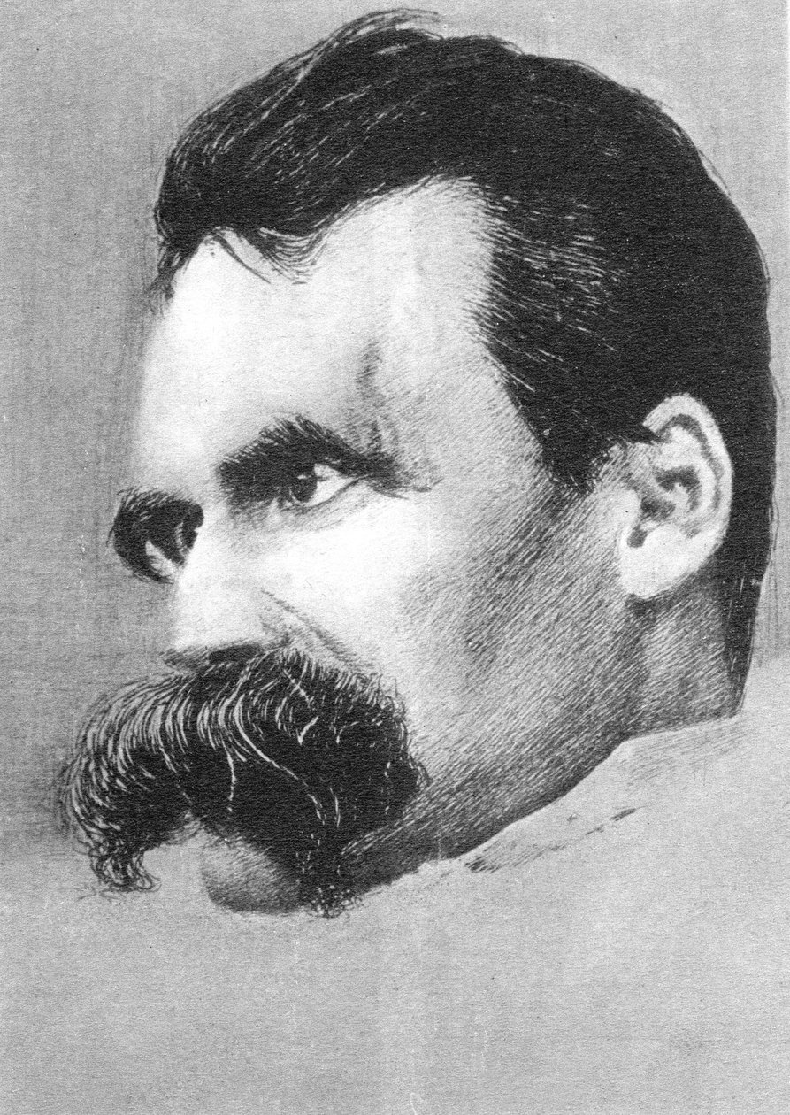 Friedrich Wilhelm Nietzsche, tysk filosof och författare av Hans Olde