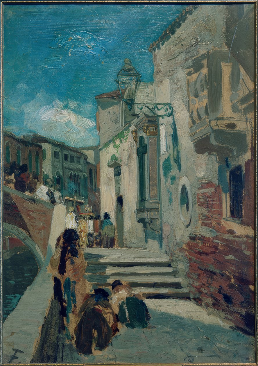 Procession i Venedig av Hans Peter Feddersen der Jüngere