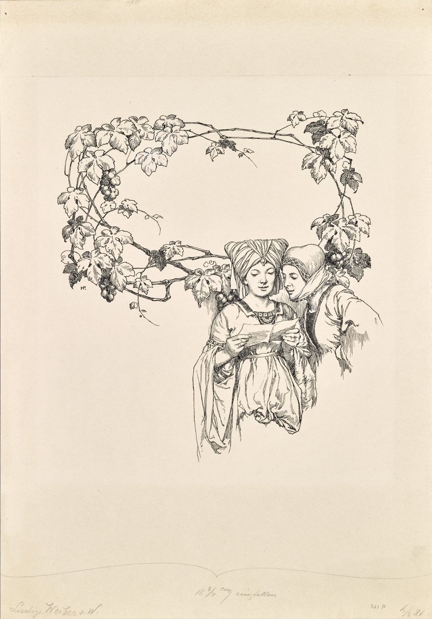 Kalendersida för "The Merry Wives of Windsor" av Hans Printz