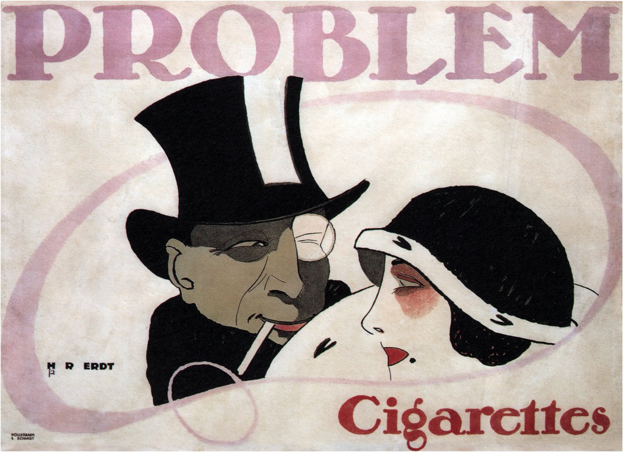 Problemcigaretter, 1912 av Hans Rudi Erdt